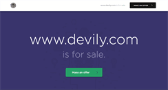 Desktop Screenshot of devily.com